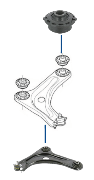 MOOG - Van Kunststof naar Metalen Bus  - Citroën C2 en C3 Plastiek extern omhulsel