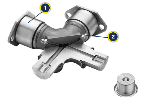 Détails produit des joints universels haute résistance MOOG