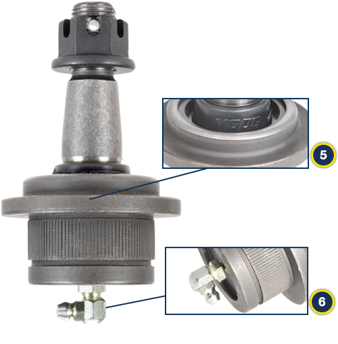 Détails produit des rotules MOOG